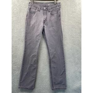 LEVI'S 514 Canvas Jeans Men's 31 X 32 Slate Blue Wash Cotton Straight Leg Pants